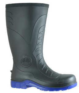 Gumboots: 892-69013 Bata Handyman 400ml PVC Black/Blue Steel Toe Safety Gumboot, Sizes 6 to 13 - Safety Equipment NZ, Tauranga, Hamilton, Cambridge, Rotorua, BOP
