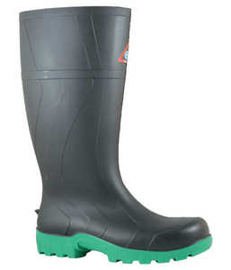 892-62009 Bata Workmate 400ml PVC Black/Green Non-Safety Gumboot, Sizes 3 to 15 &hellip;