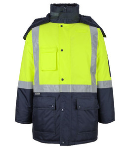 Jackets & Rainwear: 6DFJ JB's Hi Vis Day/Night Freezer Jacket, Lime/Navy, Sizes S to 5XL - Safety Equipment NZ, Tauranga, Hamilton, Cambridge, Rotorua, BOP