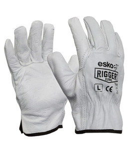 E280 Esko 'The Rigger' Premium Cowhide A Grade Leather Gloves, Sizes S to 4XL (s&hellip;