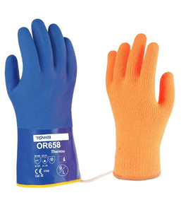 OR658T Esko Towa Blue Thermal PVC Gloves, Sizes L to XL (sold per 6 pairs) - Saf&hellip;