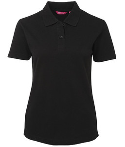 Polos: 2LPS JB's Ladies Polo, Black, Sizes 6 to 30 - Safety Equipment NZ, Tauranga, Hamilton, Cambridge, Rotorua, BOP