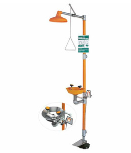 Emergency Showers: GC1950PHFC pH7 Safety Station with Eye/Face Wash – With Plastic Bowl - Safety Equipment NZ, Tauranga, Hamilton, Cambridge, Rotorua, BOP