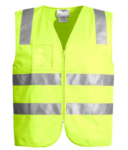 ZV998 Syzmik Unisex Hi Vis Day/Night Zip Vest, Yellow, Sizes XS to 7XL - Safety &hellip;