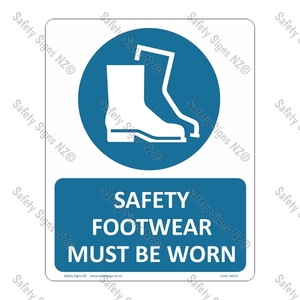 MA53 – Safety Footwear Must Be Worn Sign