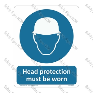 MA51 – Head Protection Must Be Worn Sign