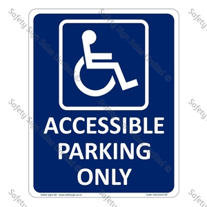 CYO-GA131A – Accessible Parking Only