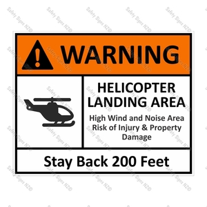 CYO HS01 – Helicopter Safety Sign