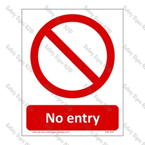 Products: CYO PA42 – No Entry Sign