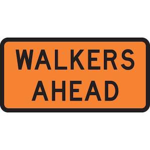 Walkers Ahead Sign – Level 1
