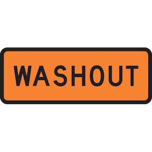 Products: Washout Sign – Level 1