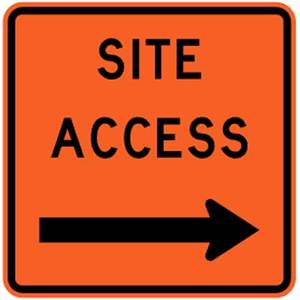 Site Access Right Sign – Level 1