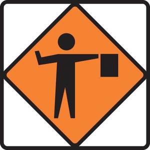 Other Temporary Signs Safety Signs Direct: Flagman Sign – Level 2