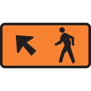 Pedestrian Veer Left Direction Indicator – Level 1