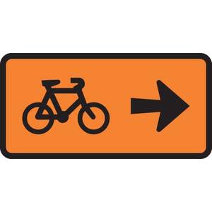 Pedestrian Cylist Signs Safety Signs Direct: Cyclist Turn Right Sign – Level 1