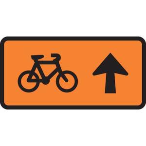 Cyclist Straight Ahead RH Sign – Level 1