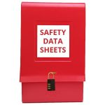 SDS Outdoor Document Locked Box – Red