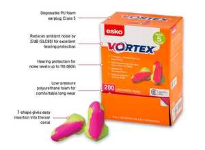 Products: Vortex Earplugs T-Shaped Uncorded Comfortable Noise Protection