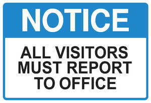 Products: Visitor Notice (PVC) safewise