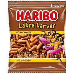 Haribo Labre Larver Sweet Licorice Caterpillars XL
