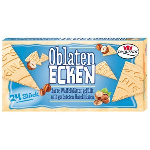 Dr Quendt Oblaten Wafer Pieces Roasted Hazelnut BB 03/03/2026