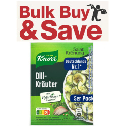 Knorr Dill Herb Salad Dressing Mix 5-pack BOX OF 15 BULK - CLEARANCE SAVE 50%