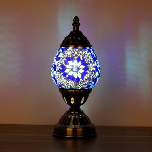 Products: Turkish Mosaic Oval Lamp
