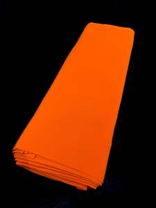 Fabrics: Neon Orange Pure and soft Georgette Fabric (per meter)