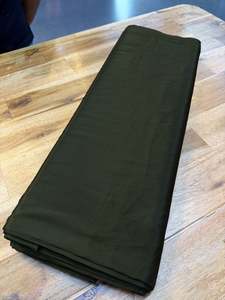 Fabrics: Seaweed Green color Pure and soft Crepe Silk Fabric (per meter)