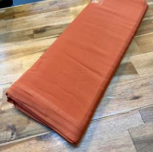 Coral Peach color Pure and soft Crepe Silk Fabric (per meter)