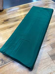 Tucson Dark Green color Pure and soft Crepe Silk Fabric (per meter)