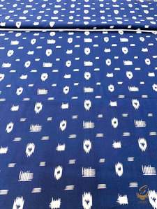 Cotton printed fabric in nevi blue colour (per meter) 110cm width
