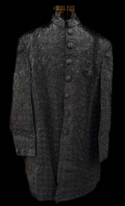 (Video clip attached )Black color based heavy embroidery & sequined work all ove&hellip;