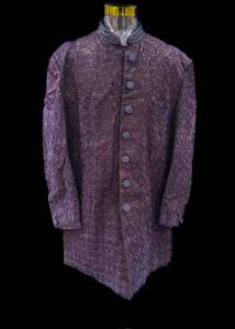 (Video clip attached )Deep Wine color based heavy embroidery & sequined work all&hellip;