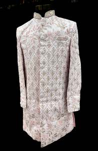 (Video clip attached )Pastel Pink color heavy embroidery work all over with hand&hellip;