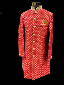 (Video clip attached ) Deep Red color silk based heavy embroidery work with all &hellip;