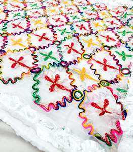 Chiffon based beautiful Phulkari Dupatta