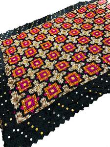 Pure chiffon based very Heavy work Phulkari dupatta all over stone work with Ghu&hellip;