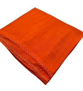 Pure chiffon based soft plain & thread work border dupatta