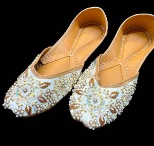 Pure leather very soft double cushioned based hand work Beautiful Punjabi Jutti