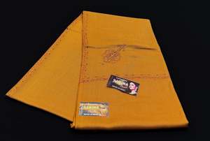 Woolen Shawls Scarfs: Dark Harvest Gold color Women's Plain Pure woolen Kashmiri Shawl