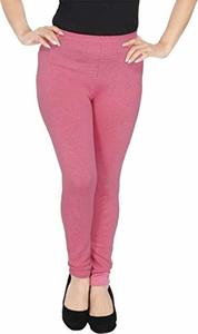Peachy pink colour woolen stretchable laggings