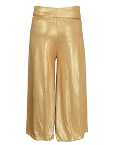 Golden shimmery lycra stretchable plazo
