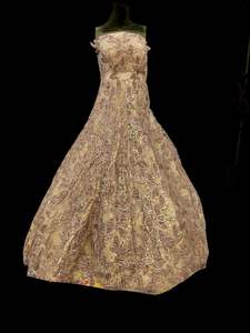 (Video clip attached)Netting Based Beautiful sequined Work Designer Party Gown