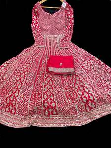 (Video clip attached ) Pure georgette based Based heavy Embroidery With Sequined&hellip;