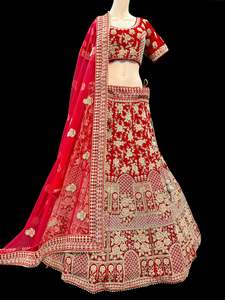 (Video clip attach)size 42(upto 46) fully stitched Red color full of embroidery &hellip;