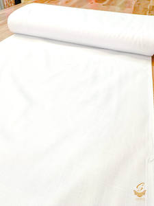 White Colour Soft Glazed Cotton Kurta Pajama Fabric For Men (Per Meter)