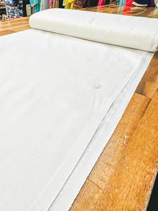 Kurta Pajama Fabrics: Off White Colour Soft Glazed Cotton Kurta Pajama Fabric For Men (Per Meter)