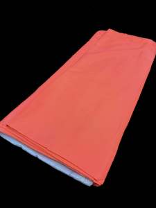 Crape: Salmon color Pure and soft Crepe Silk Fabric (per meter)