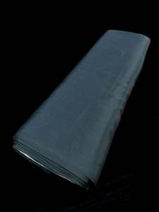 Crape: Nevada Gray color Pure and soft Crepe Silk Fabric (per meter)